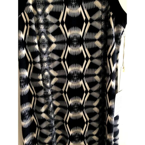 Presley Skye Black, Cream & Grey‎ Pattern Dress Tribal Size X-Large - Picture 5 of 10